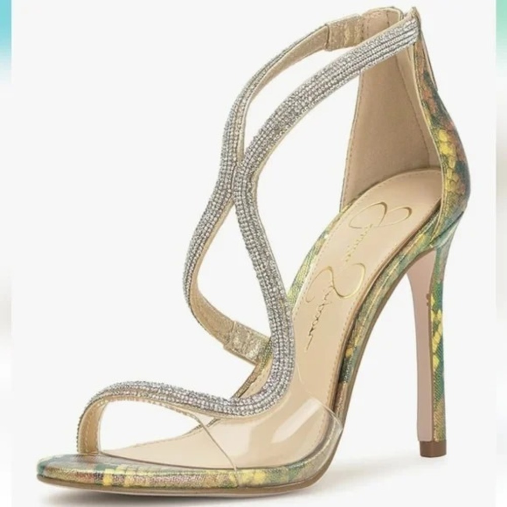 New In Box Jessica Simpson Women's Jacory Embellished Heeled Sandal Sz 6!